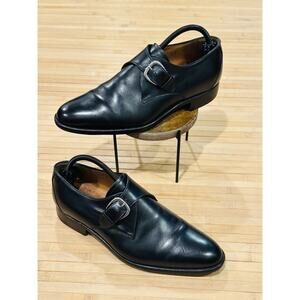 LODING Paris New Taylor Black Monk Strap Leather Shoes Men’s 7.5 Retail $466 🔥